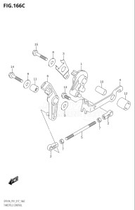 00801F-710001 (2017) 8hp P01-Gen. Export 1 (DF8A  DF8AR) DF8A drawing THROTTLE CONTROL (DF9.9A:P01)