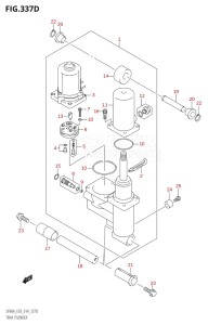 06003F-410001 (2014) 60hp E03-USA (DF60AVT) DF60A drawing TRIM CYLINDER (DF50AVT)