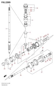 DF250Z From 25003Z-410001 (E03)  2014 drawing TRANSMISSION (DF225Z:E03)