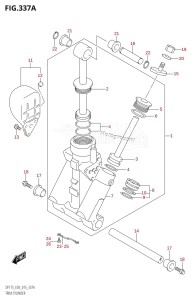 DF150ZG From 15002Z-510001 (E03)  2015 drawing TRIM CYLINDER