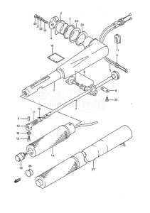 Outboard DT 8c drawing Handle