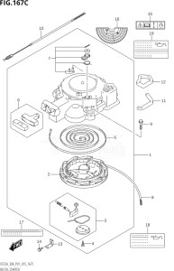 02504F-510001 (2005) 25hp P01-Gen. Export 1 (DF25A  DF25AR  DF25AT  DF25ATH  DT25K) DF25A drawing RECOIL STARTER (DF25AT:P01)