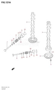 DF50 From 05001F-251001 (E03)  2002 drawing CAMSHAFT