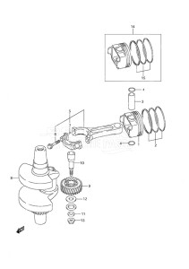 DF 25 V-Twin drawing Crankshaft