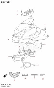 DF50A From 05003F-210001 (E01)  2012 drawing RING GEAR COVER (DF60AQH:E40)