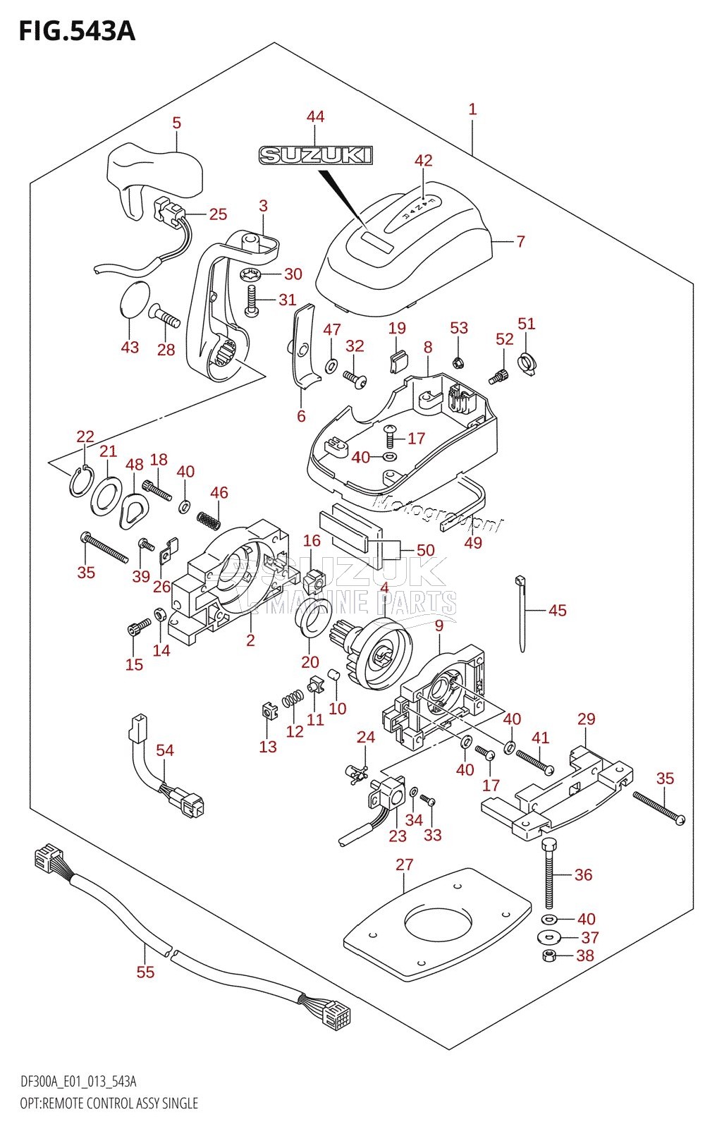 OPT:REMOTE CONTROL ASSY SINGLE