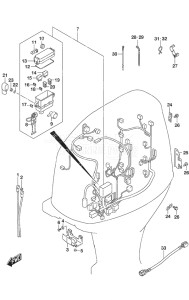 Outboard DF 175AP drawing Harness