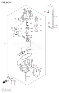 09003F-510001 (2005) 90hp E01 E40-Gen. Export 1 - Costa Rica (DF90A  DF90ATH) DF90A drawing FUEL VAPOR SEPARATOR (DF80A:E40)