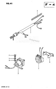 DT75 From 07501-402338 till 404156 ()  1984 drawing OPT : ELECTRICAL (1) (MODEL QD /​ VE /​ VF:E13, E40, C E01, C E17)