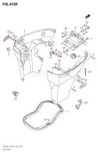 DF140AZ From 14003Z-310001 (E01 E40)  2013 drawing SIDE COVER (DF115AZ:E40)