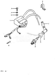 DT15 From 01501-927263 ()  1989 drawing IGNITION