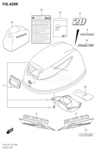 DF20A From 02002F-410001 (P01)  2014 drawing ENGINE COVER (DF20AT:P01)