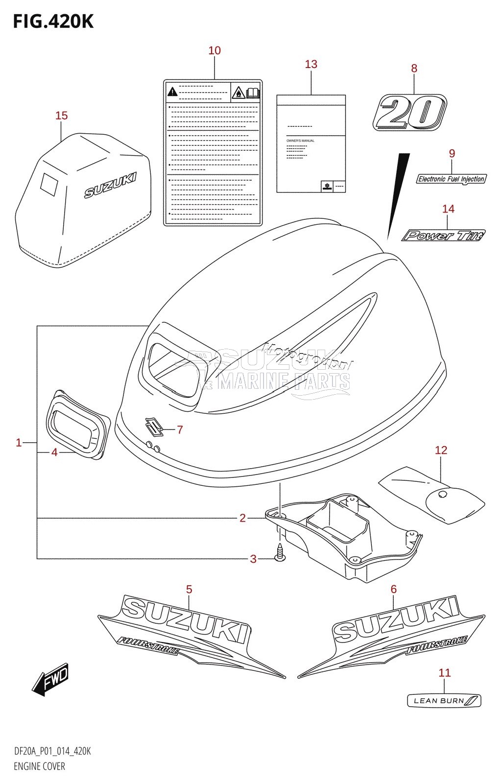 ENGINE COVER (DF20AT:P01)