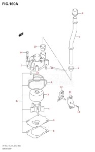 DF150Z From 15002Z-310001 (E03)  2013 drawing WATER PUMP (DF150T:E03)