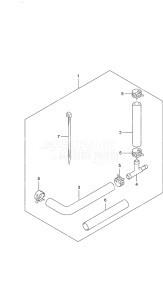 Outboard DF 70A drawing Water Pressure Gauge Sub Kit