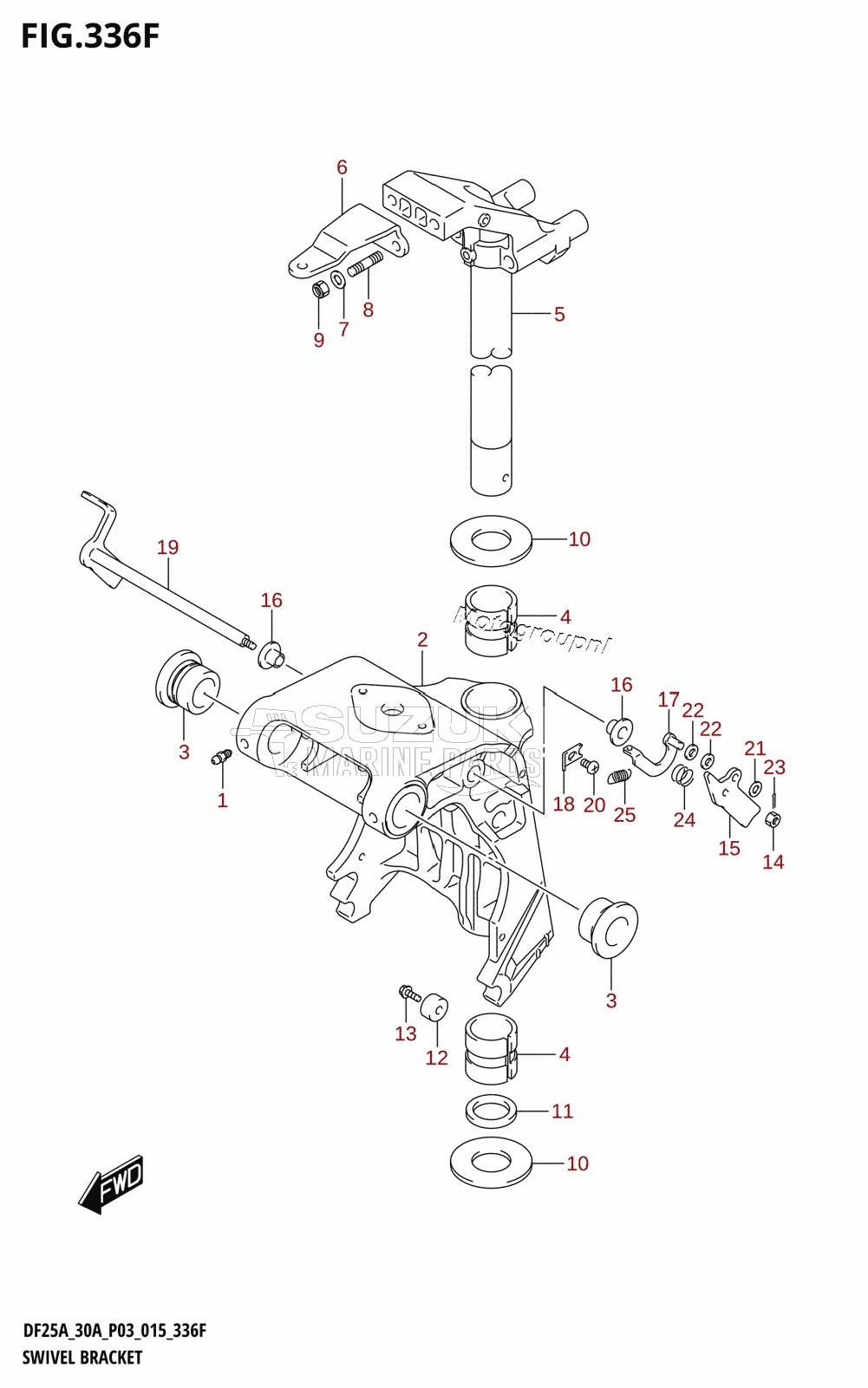 SWIVEL BRACKET (DF30AT:P03)