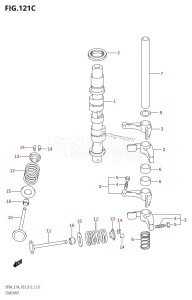 DF9.9A From 00994F-310001 (P03)  2013 drawing CAMSHAFT (DF9.9A:P03)