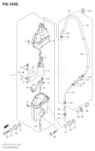 15002F-210001 (2012) 150hp E01 E40-Gen. Export 1 - Costa Rica (DF150T) DF150 drawing FUEL VAPOR SEPARATOR (DF175Z:E01)