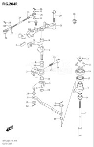 17502F-410001 (2014) 175hp E01 E40-Gen. Export 1 - Costa Rica (DF175TG) DF175TG drawing CLUTCH SHAFT (DF175ZG:E01)