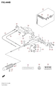 DF15A From 01504F-310001 (P01)  2013 drawing TILLER HANDLE (DF15A:P01)