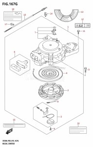 DF15A From 01504F-510001 (P03)  2015 drawing RECOIL STARTER (DF15ATH:P03)