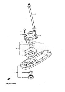 DT55 From 05501-603046-605119 ()  1986 drawing WATER PUMP