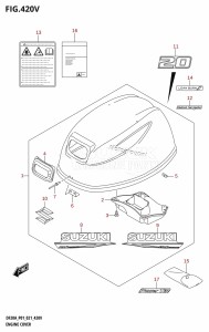 DF20A From 02002F-040001 (P40)  2020 drawing ENGINE COVER ((DF20AT,DF20ATH):020)