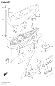 22503F-510001 (2005) 225hp E03-USA (DF225T  DF225Z) DF225T drawing GEAR CASE (DF225T:E03)