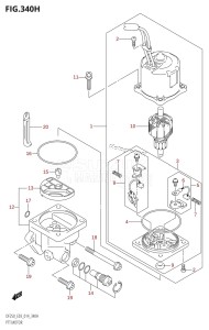 DF200 From 20002F-410001 (E03)  2014 drawing PTT MOTOR (DF250ST:E03)