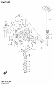 DF40A From 04003F-240001 (E01 E11)  2022 drawing SWIVEL BRACKET (DF50AVTH,DF60AVTH)