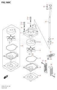 DF40A From 04004F-040001 (E34-Italy)  2020 drawing WATER PUMP (DF60A:E01)