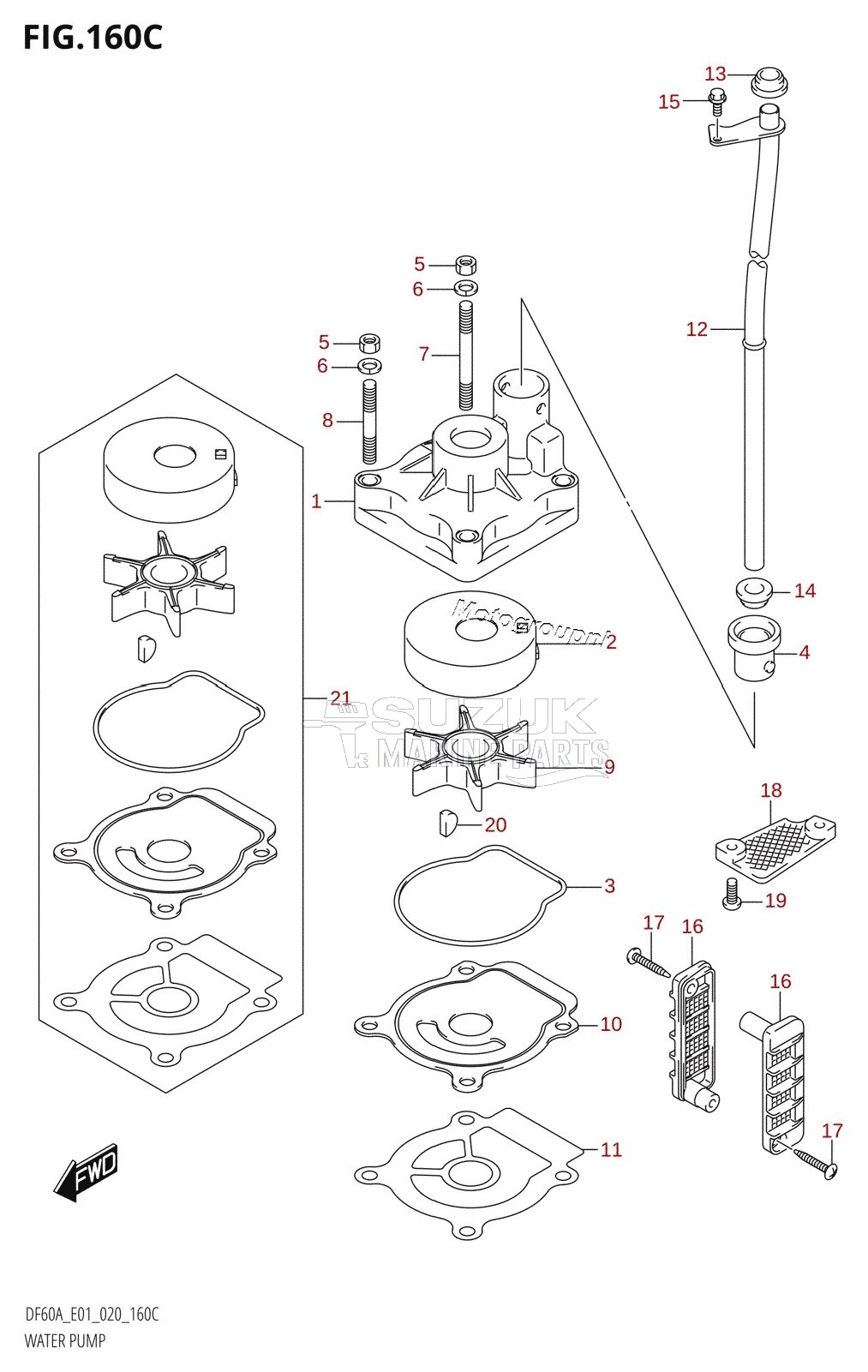 WATER PUMP (DF60A:E01)