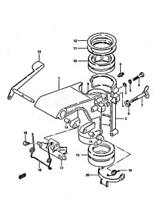 DT3.5 From 0351-001001 ()  1986 drawing SWIVEL BRACKET