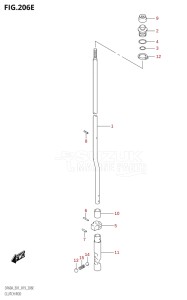 04004F-910001 (2019) 40hp E34-Italy (DF40AST) DF40A drawing CLUTCH ROD (DF60ATH:E01,DF60ATH:E40)