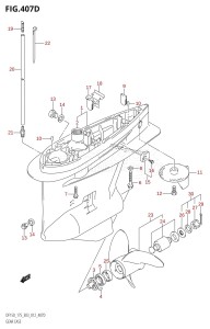 DF150Z From 15002Z-210001 (E03)  2012 drawing GEAR CASE (DF175Z:E03)