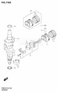 DF40A From 04003F-610001 (E01 E34)  2016 drawing CRANKSHAFT