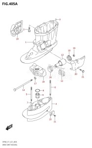 DF80A From 08002F-340001 (E01 E40)  2023 drawing DRIVE SHAFT HOUSING (DF70A,(DF70ATH,DF90ATH):E40,DF80A,DF90A,DF90AWQH,DF100B)