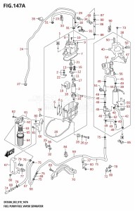 DF350A From 35001F-910001 (E03)  2019 drawing FUEL PUMP /​ FUEL VAPOR SEPARATOR