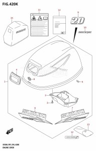 DF20A From 02002F-610001 (P01)  2016 drawing ENGINE COVER (DF20AR:P01)