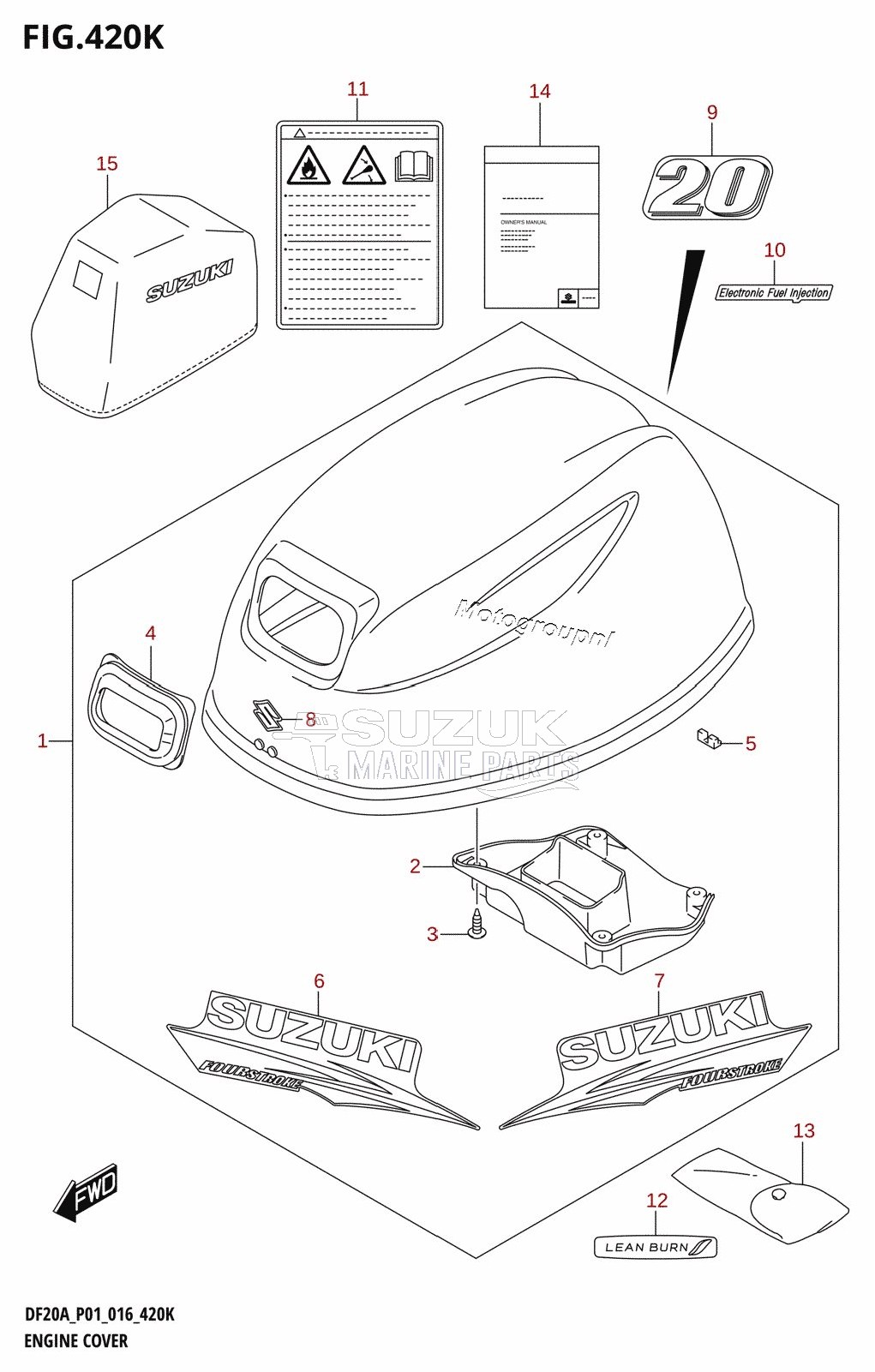 ENGINE COVER (DF20AR:P01)