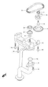 Outboard DF 225 drawing Oil Pump