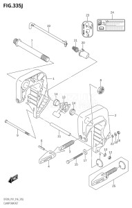 01504F-610001 (2016) 15hp P01-Gen. Export 1 (DF15A  DF15AR  DF15AT  DF15ATH) DF15A drawing CLAMP BRACKET (DF20A:P40)