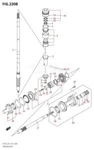 DF225Z From 22503Z-410001 (E01 E40)  2014 drawing TRANSMISSION (DF200T:E40)