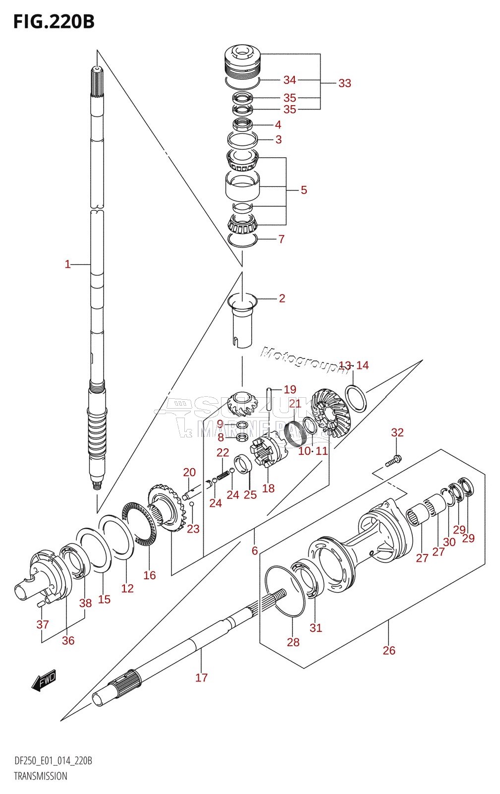 TRANSMISSION (DF200T:E40)