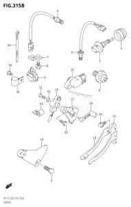 DF175ZG From 17502Z-410001 (E03)  2014 drawing SENSOR (DF150TG:E03)