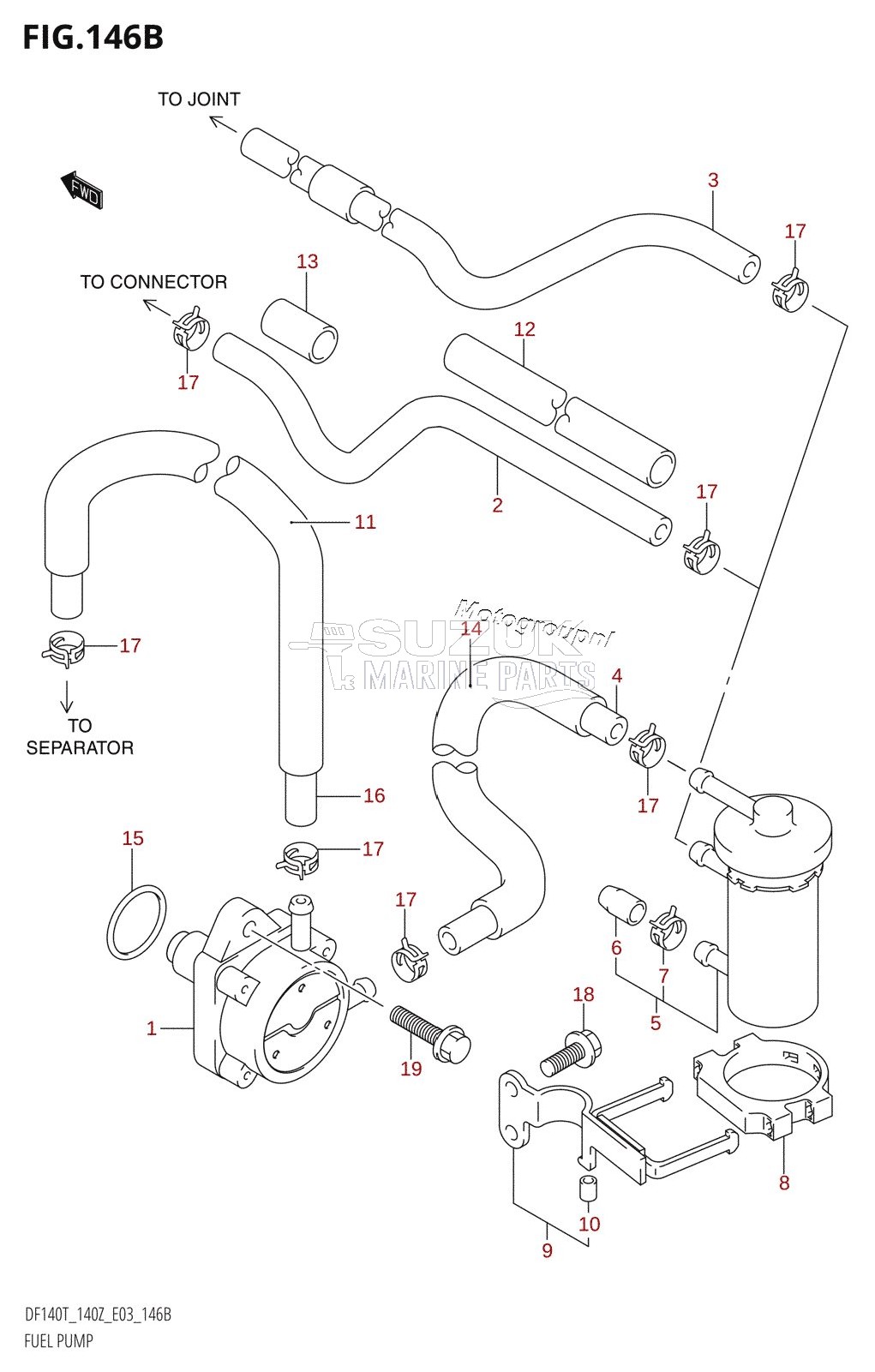 FUEL PUMP (K6,K7,K8,K9,K10,011)