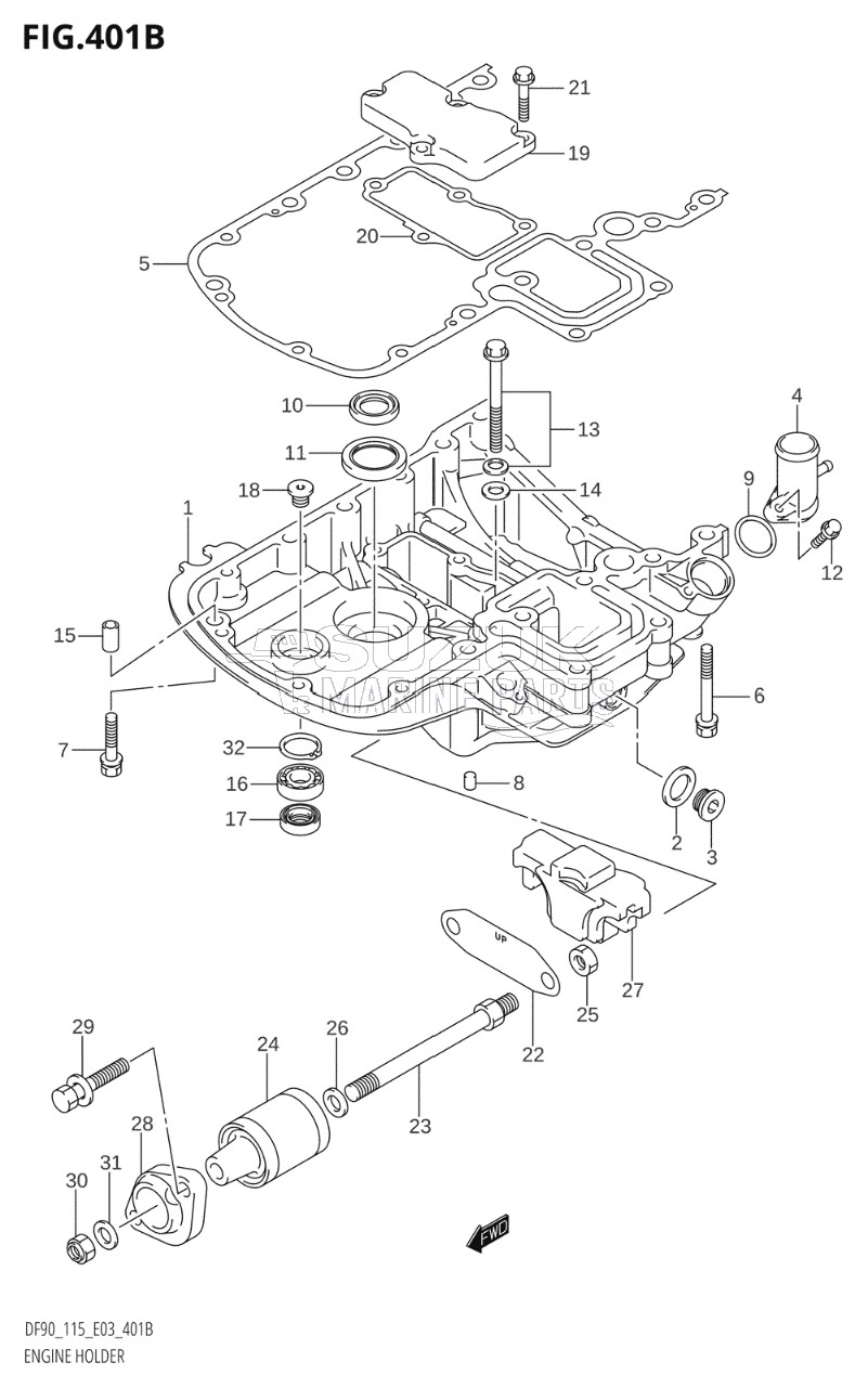 ENGINE HOLDER (K6,K7,K8,K9,K10,011)