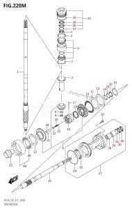 DF225T From 22503F-710001 (E01 E40)  2017 drawing TRANSMISSION (DF250Z:E40)