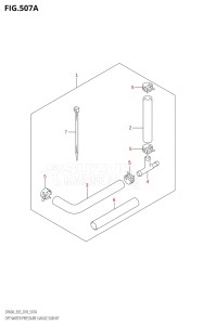 06002F-810001 (2018) 60hp E03-USA (DF60A) DF60A drawing OPT:WATER PRESSURE GAUGE SUB KIT