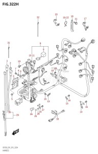 DF250Z From 25003Z-510001 (E40)  2015 drawing HARNESS (DF225Z:E40)